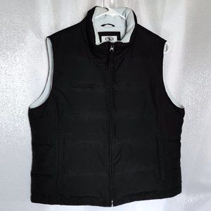Athletic Works Down Puffer Vest Workout Sz Large (12/14) Black Fleece Lined